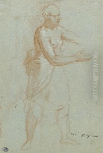A Standing Female Figure by Bartolomeo Cesi