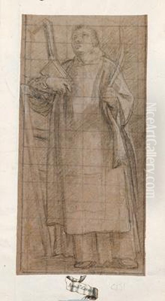 A Study Of A Standing Saint - view 1