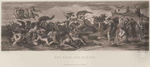 Der Raub der Europa by Bonaventura Genelli
