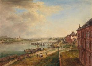 Rheinansicht bei Mainz