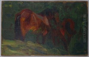 Pferdeskizze II by Franz Marc