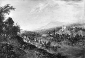 Flusslandschaft by Christian Georg Schutz