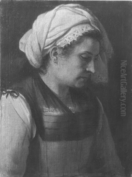 Frau mit Kopftuch - view 1
