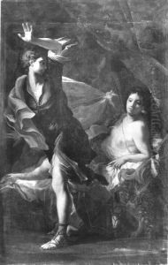 Joseph und Potiphars Weib by Anthoni Schoonjans