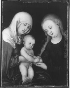 Hl. Anna selbdritt by Lucas Cranach the Elder