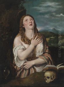 Hl. Magdalena als Busserin by Titian