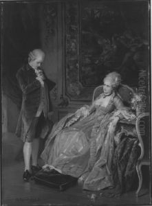 Im Boudoir by Friedrich August von Kaulbach