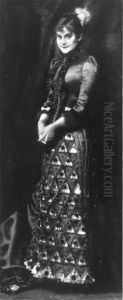 Irene von Keller, die Frau des Kunstlers by Albert von Keller