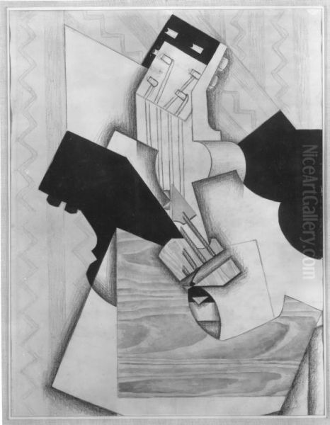 Gitarre auf einem Tisch - view 1