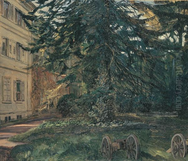 Schloss Hemsbach mit Kanonen - view 1