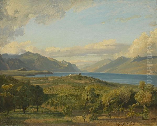 Oberitalienische Seelandschaft - view 1