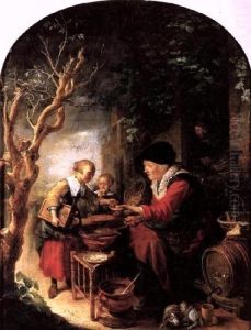 The Pancake Maker by Gerrit Dou