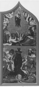 Maria als Himmelskonigin und Kreuzigung Petri (Abgetrennte Ruckseite siehe 9902) Maria als Himmelskonigin und Kreuzigung Petri (Abgetrennte Ruckseite siehe 9902)