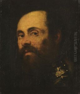 Portrat eines bartigen Mannes by Jacopo Tintoretto