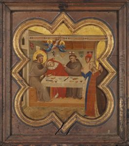 Tod des Edlen von Celano by Taddeo Gaddi