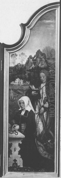 Hl. Katharina mit Stifterin - view 1