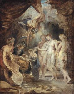 Die Erziehung der Prinzessin (Skizze zum Medici-Zyklus) by (studio of) Rubens, Peter Paul