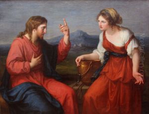 Christ and the Samaritan woman at the well by Angelica Kauffmann