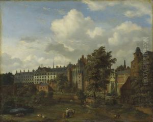 Das alte Palais in Brussel by Jan Van Der Heyden