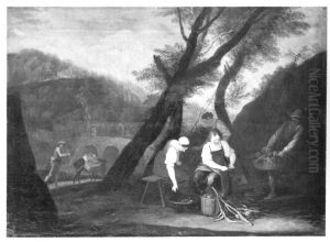 Landliche Szene (Artischockenputzerinnen)