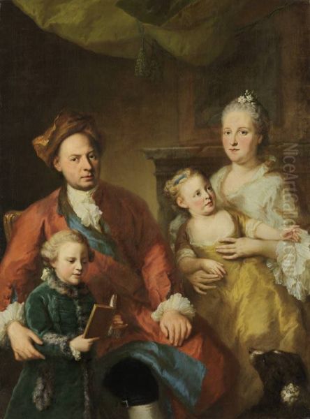 Bayerischer Hofarzt Erhard Winterhalter mit Familie - view 1