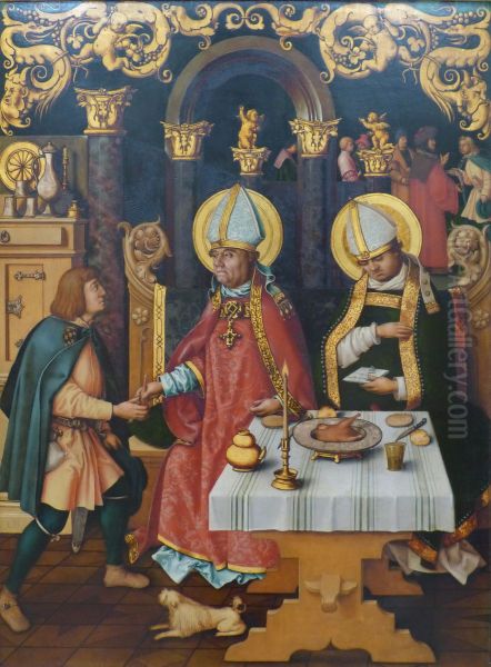 Katharinenaltar: Die hll. Ulrich und Conrad - view 1
