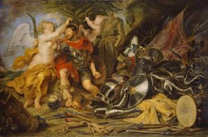 Mars von einer Viktorie gekront by (studio of) Rubens, Peter Paul