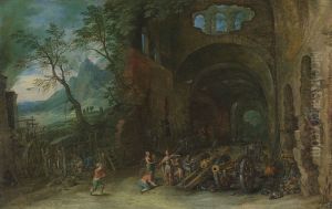 Venus and Mars at the forge of Vulcanus by Jan Brughel