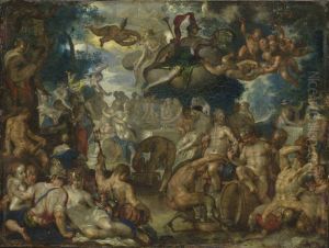 The Wedding of Peleus and Thetis by Joachim Wtewael (Uytewael)
