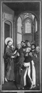 Christus erscheint den Aposteln by Master of the Legend of Ulrich