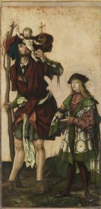 Die hll. Christophorus und Veit Ruckseite: Hl. Cyprianus