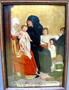Mary of Clopas and Alphaeus with their Childs by Bernhard Strigel