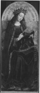Maria als Himmelskonigin (nach Jan van Eycks Genter Altar) by Michiel Coxie