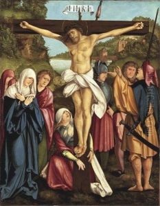 Christus am Kreuz (abgespaltene Ruckseite von WAF 926)