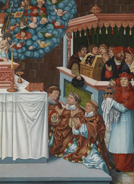 Messe des hl. Gregor mit Kardinal Albrecht von Brandenburg - view 1