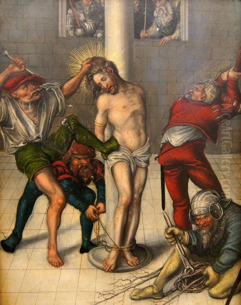The Flagellation, Ecce Homo, The Resurrection [recto, right wing panel] - view 1
