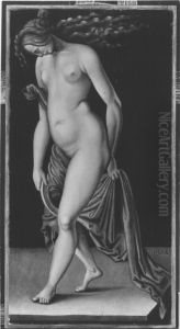 Frau mit Spiegel by Hans Baldung Grien
