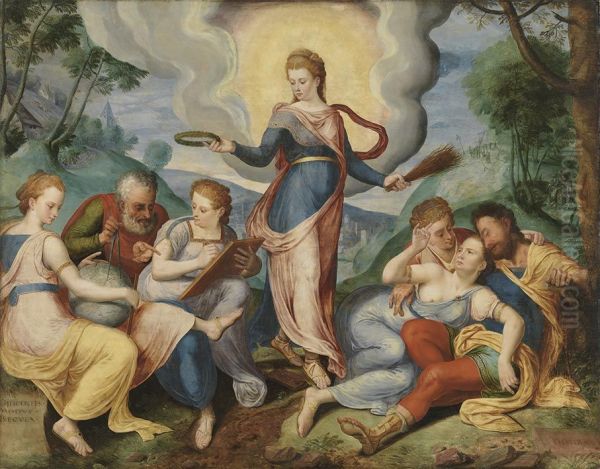 Allegorie auf den Lohn der Tugend und die Strafe des Lasters - view 1