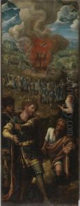Three young men in a furnace by Pieter Coecke Van Aelst
