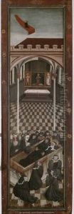 Begrabnis und Himmelfahrt des hl. Benedikt by Gabriel Malesskircher