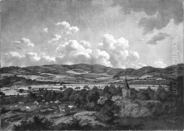 Blick von Aschaffenburg nach Goldbach (Aschaffenburger Zyklus) - view 1