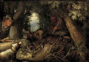 Eberjagd by Roelant Savery