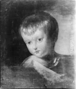Langers Sohn Carl Lambert (?) als Kind by Johann Peter Von Langer