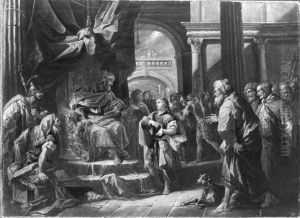 Josef deutet die Traume des Pharao by Gaspare Diziani