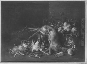 Hunting still life by Adriaen van Utrecht