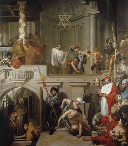 La visite du pape Nicolas V a la tombe de saint Francois d'Assise