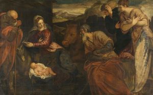 Anbetung durch die Hirten by Jacopo Tintoretto