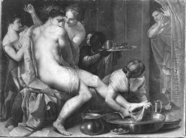 Gyges erblickt die Frau des Kandaulus - view 1