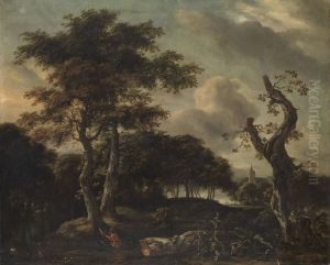 Baumlandschaft mit Entenjagd Baumlandschaft mit Entenjagd