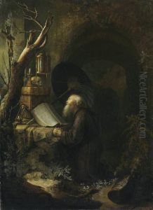 Betender Einsiedler by Gerrit Dou